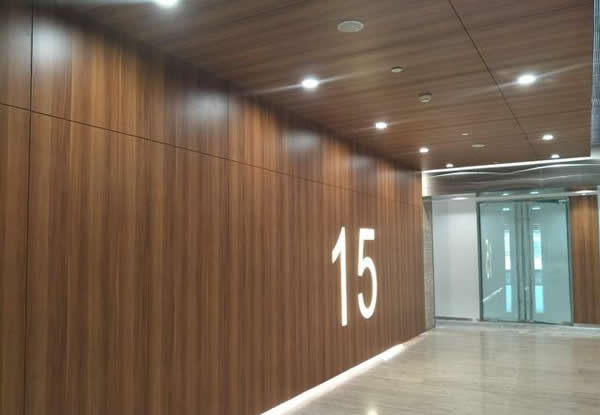  防火板形象墻背板安裝制作