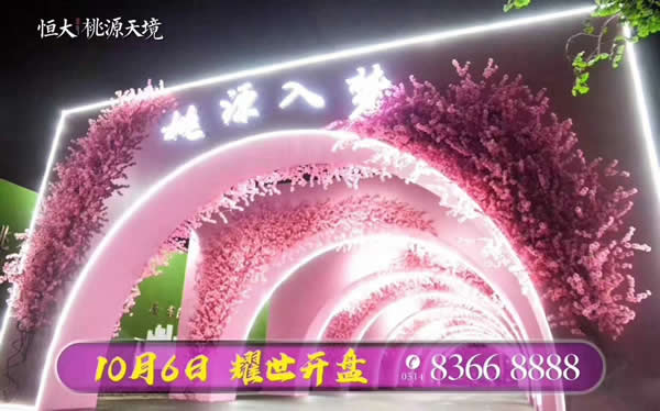 恒大·桃源天境10月6日盛大開盤現場火爆